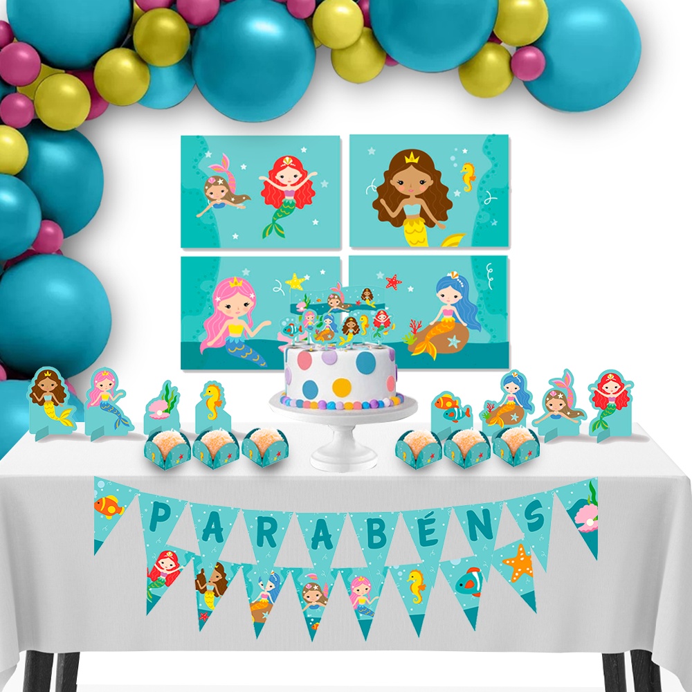 decoração sereia cute