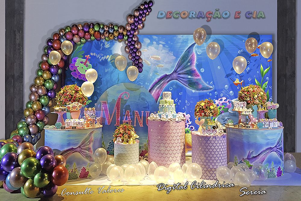 doces tema sereia