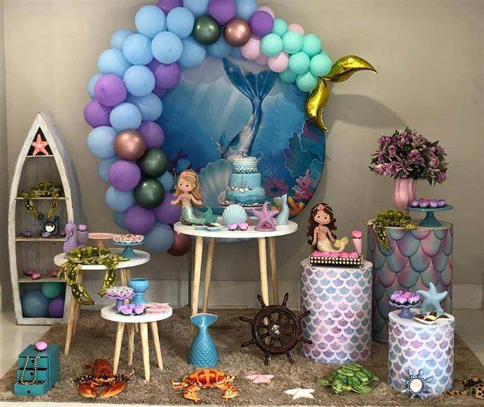 inspiração festa sereia Pinterest