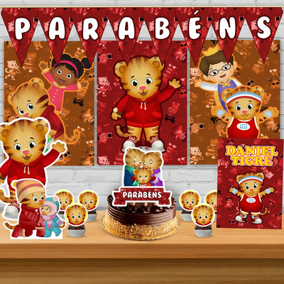 ideias de decoração festa daniel tigre simples