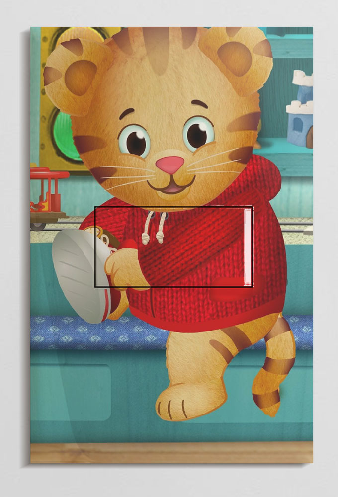 painel sublimado daniel tigre vs painel de tecido