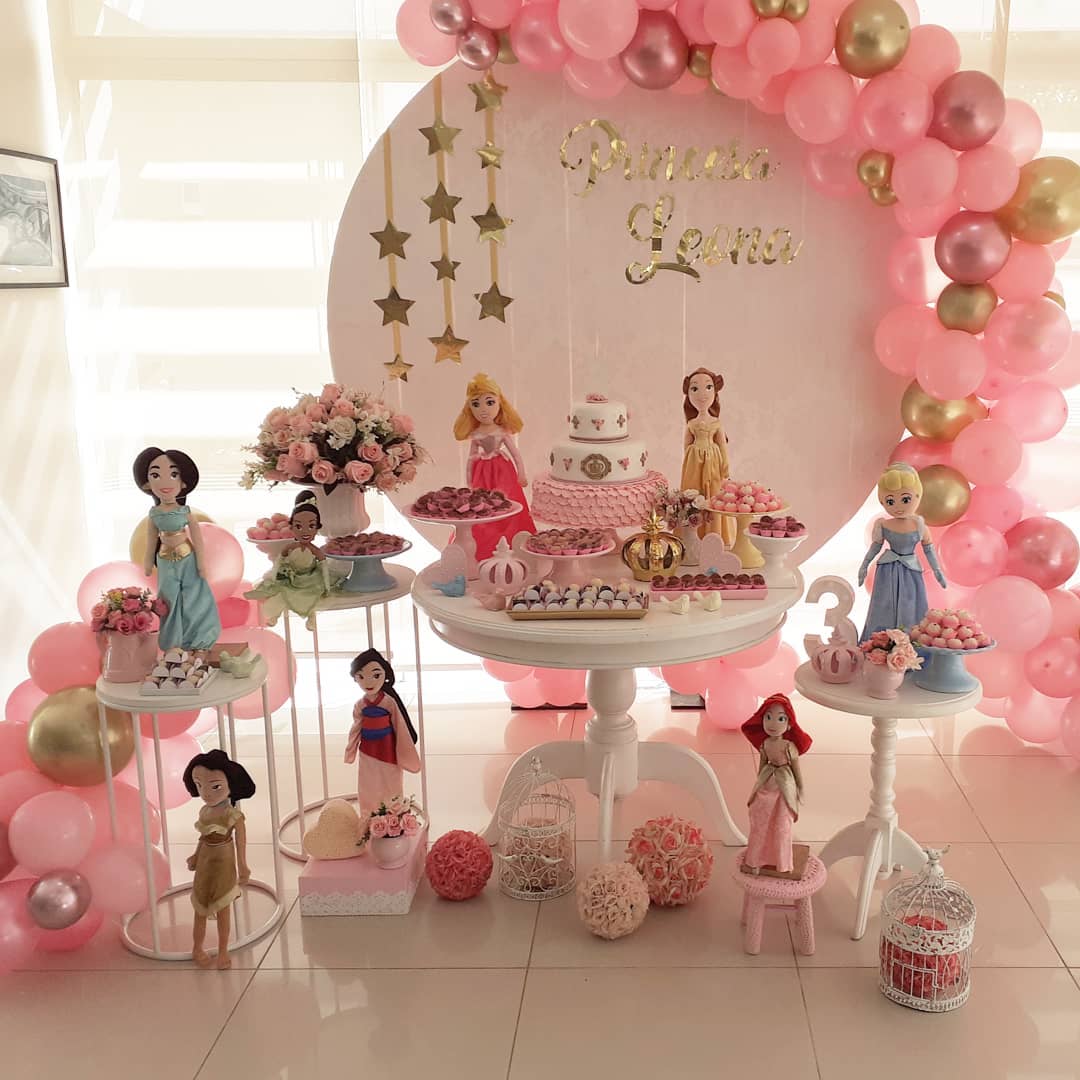 decoração de festa infantil princesas