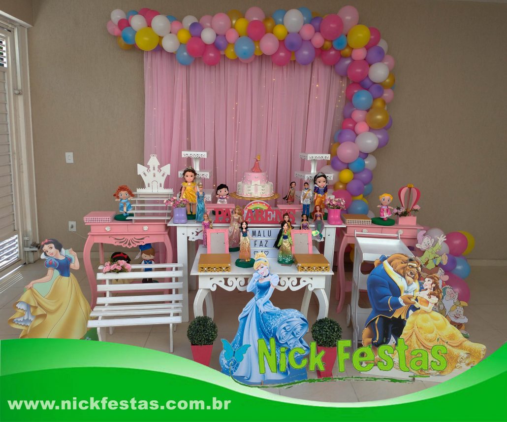 decoração de aniversário princesa fácil