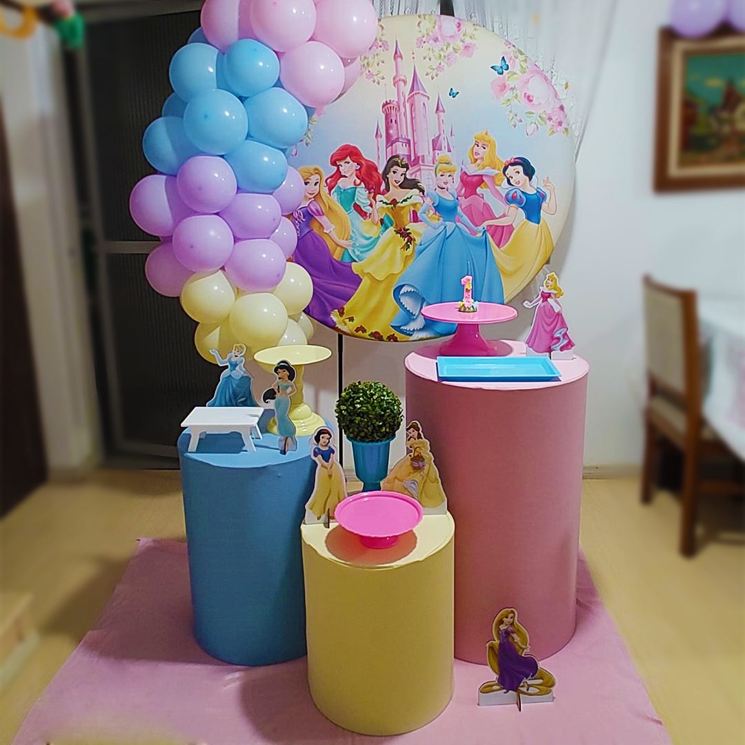 como decorar festa princesa em casa