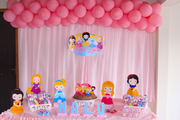 kit festa princesas disney para casa