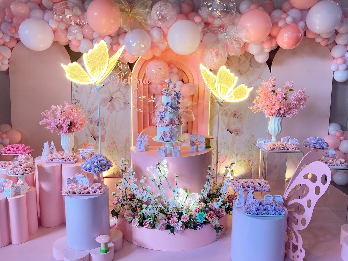 decoração festa 1 ano menina