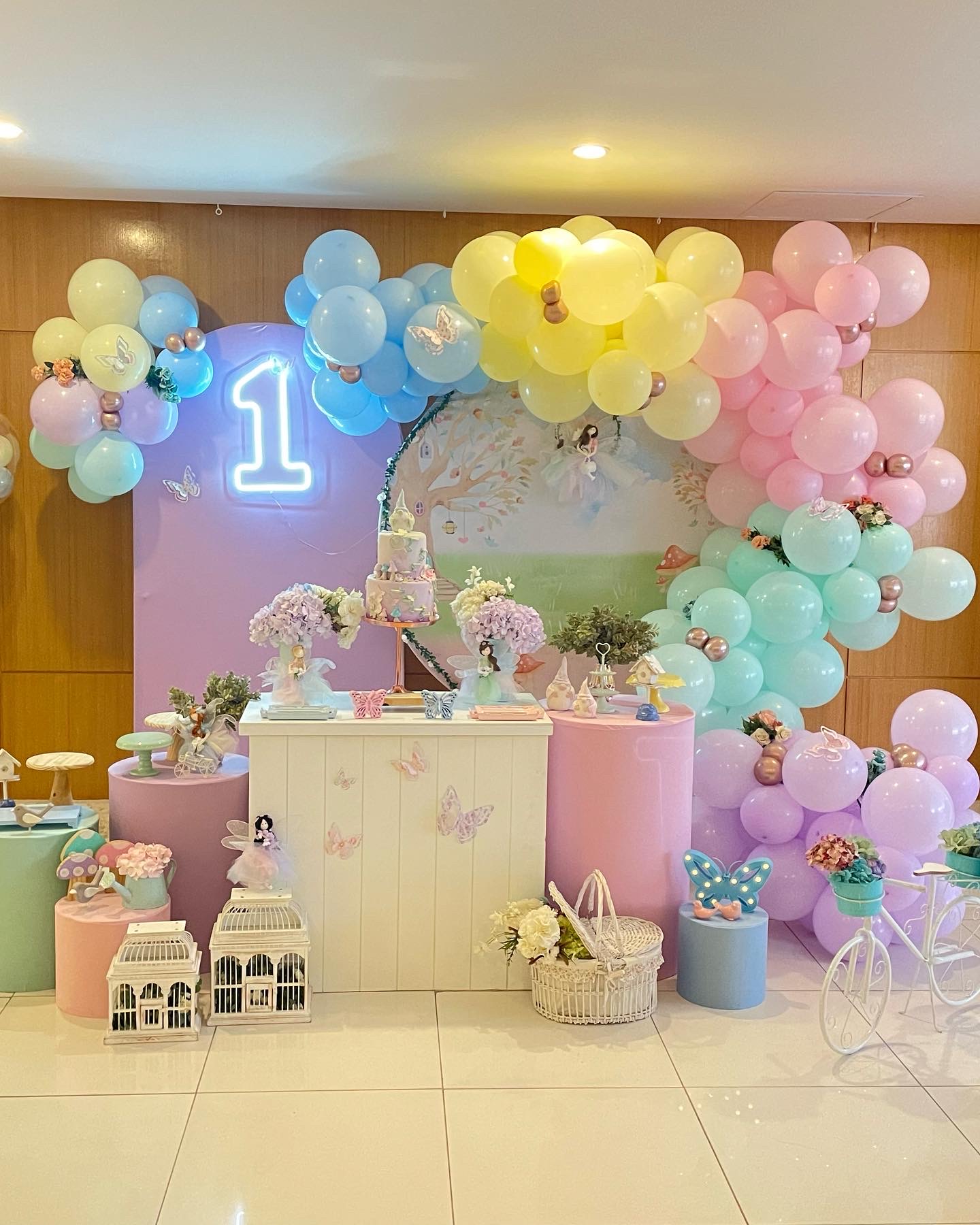 decoração festa 1 ano menina