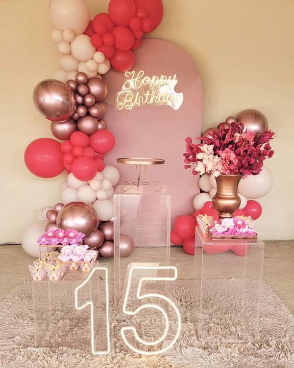 quanto custa uma decoração de festa de 15 anos completa