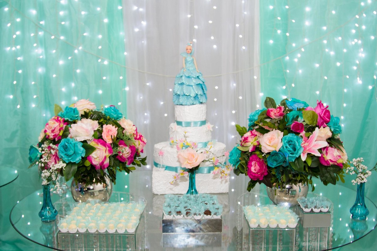 erros comuns na decoração de 15 anos verde água