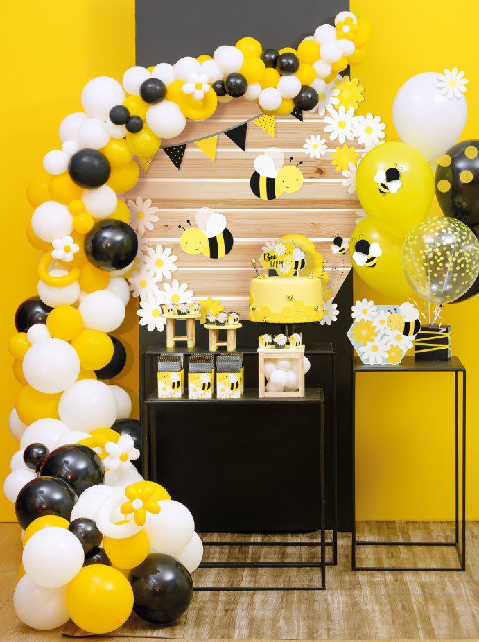 como fazer centro de mesa abelhinha com pompom