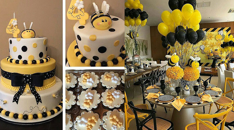decoração de abelhinha para festa infantil