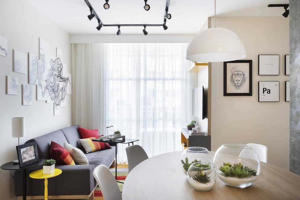 ideias de decoração para sala pequena e moderna