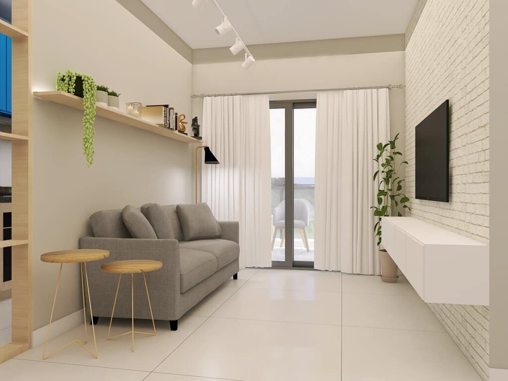 ideias de decoração para sala pequena e moderna