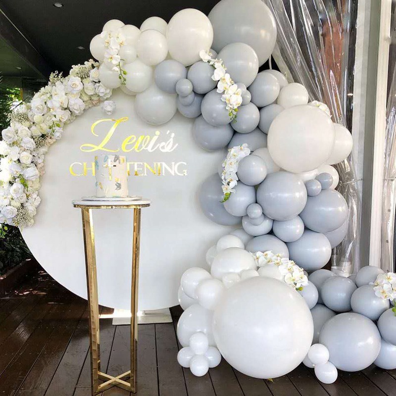 decoração de aniversário all white
