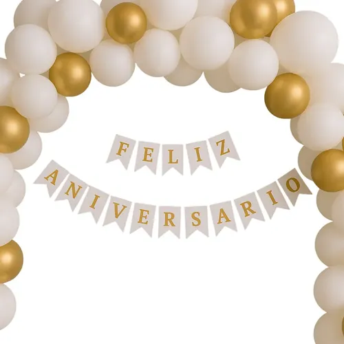 decoração de festa branca