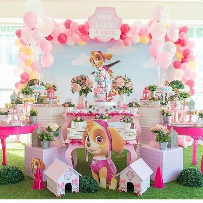 decoração patrulha canina menina