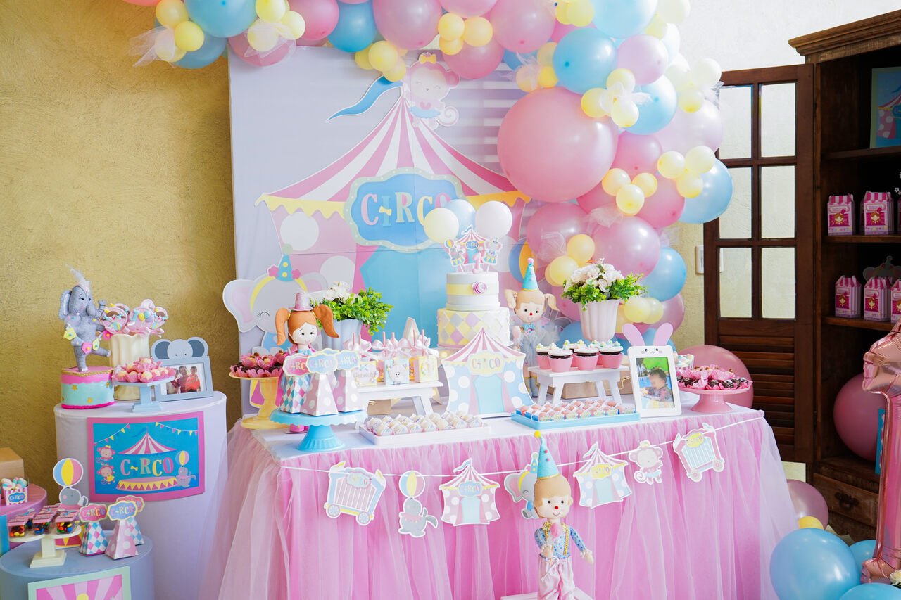 decoração de festa de 1 ano para menina