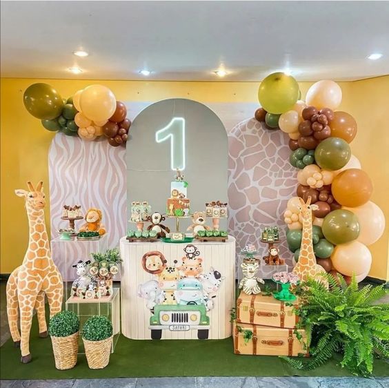 decoração de aniversário de 1 ano masculino simples