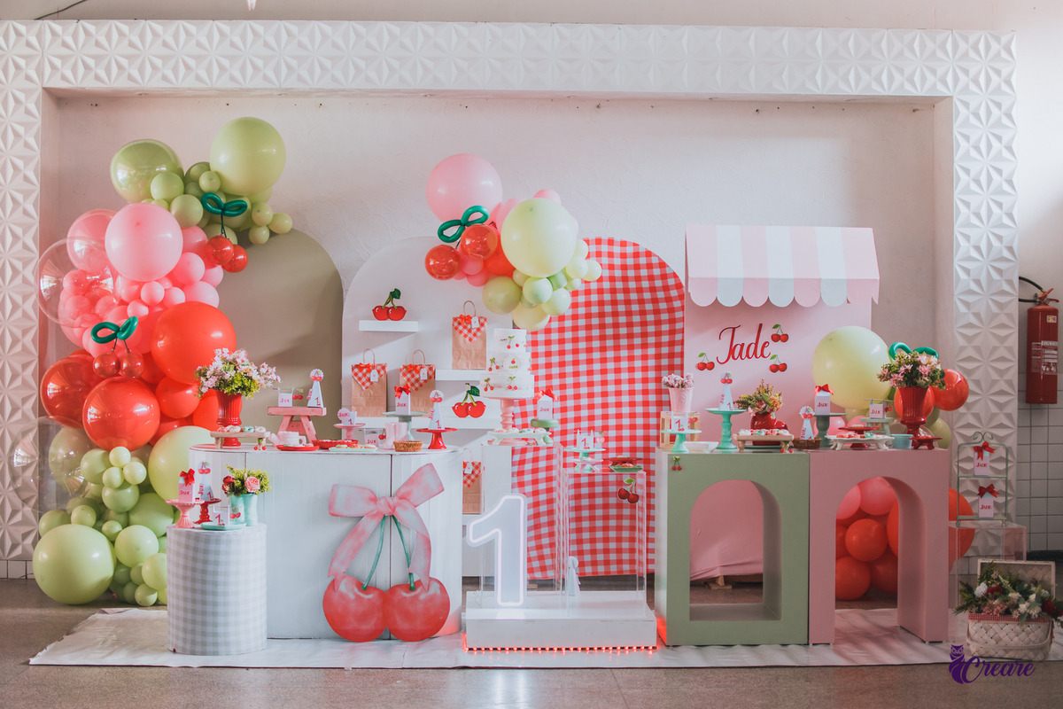 decoração de aniversário de 1 ano para menina