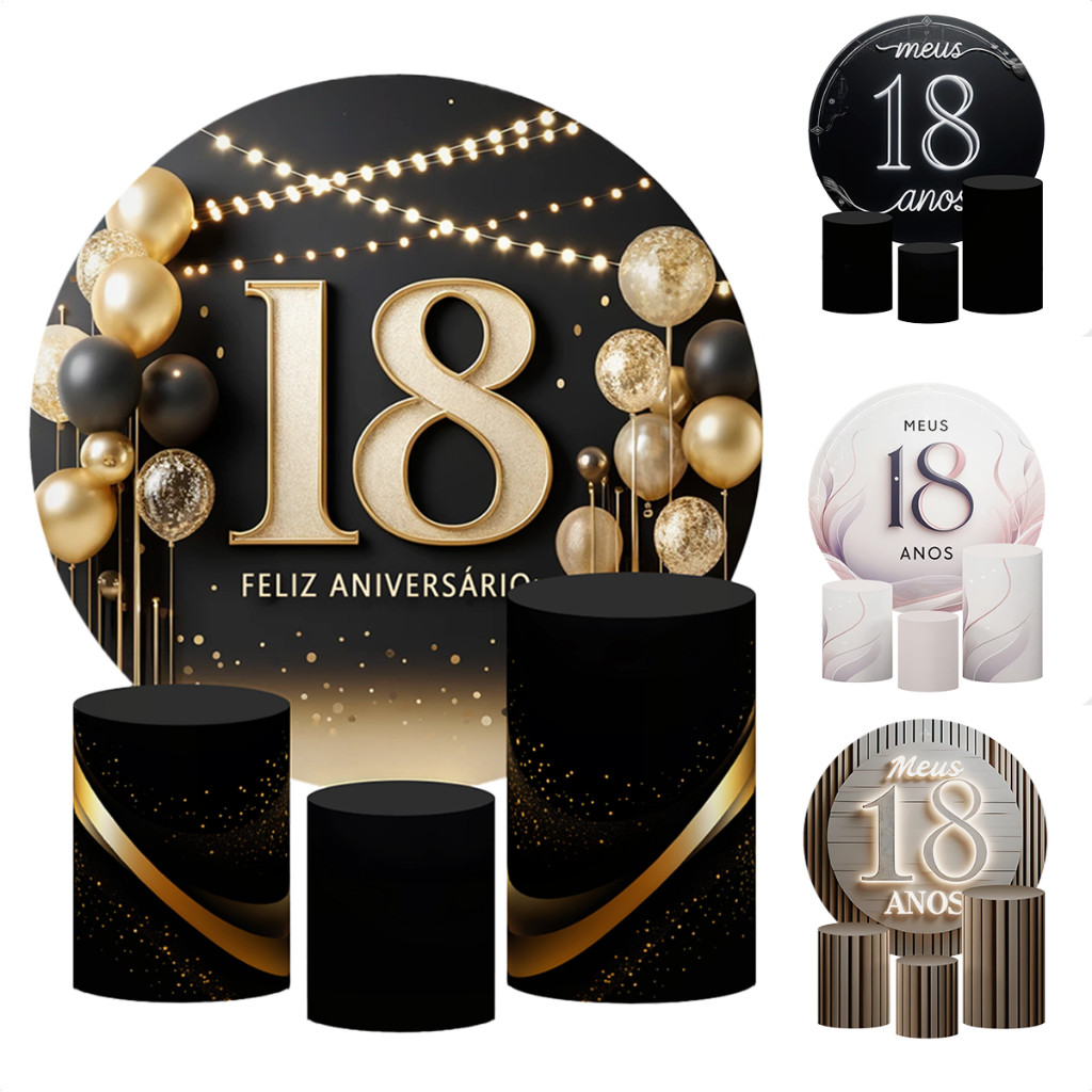 bolo de 18 anos