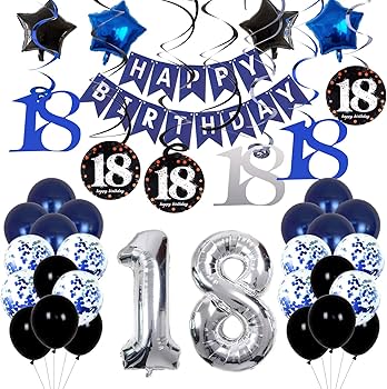 decoração de aniversário de 18 anos masculino