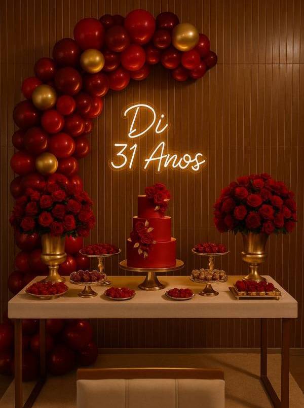 decoração de 20 anos para festa em casa