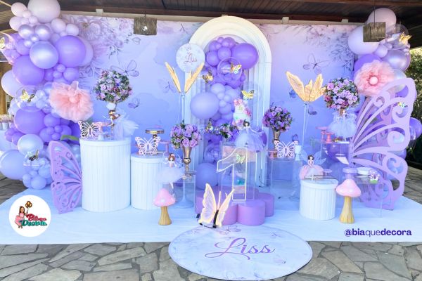 decoração de aniversário borboleta luxo