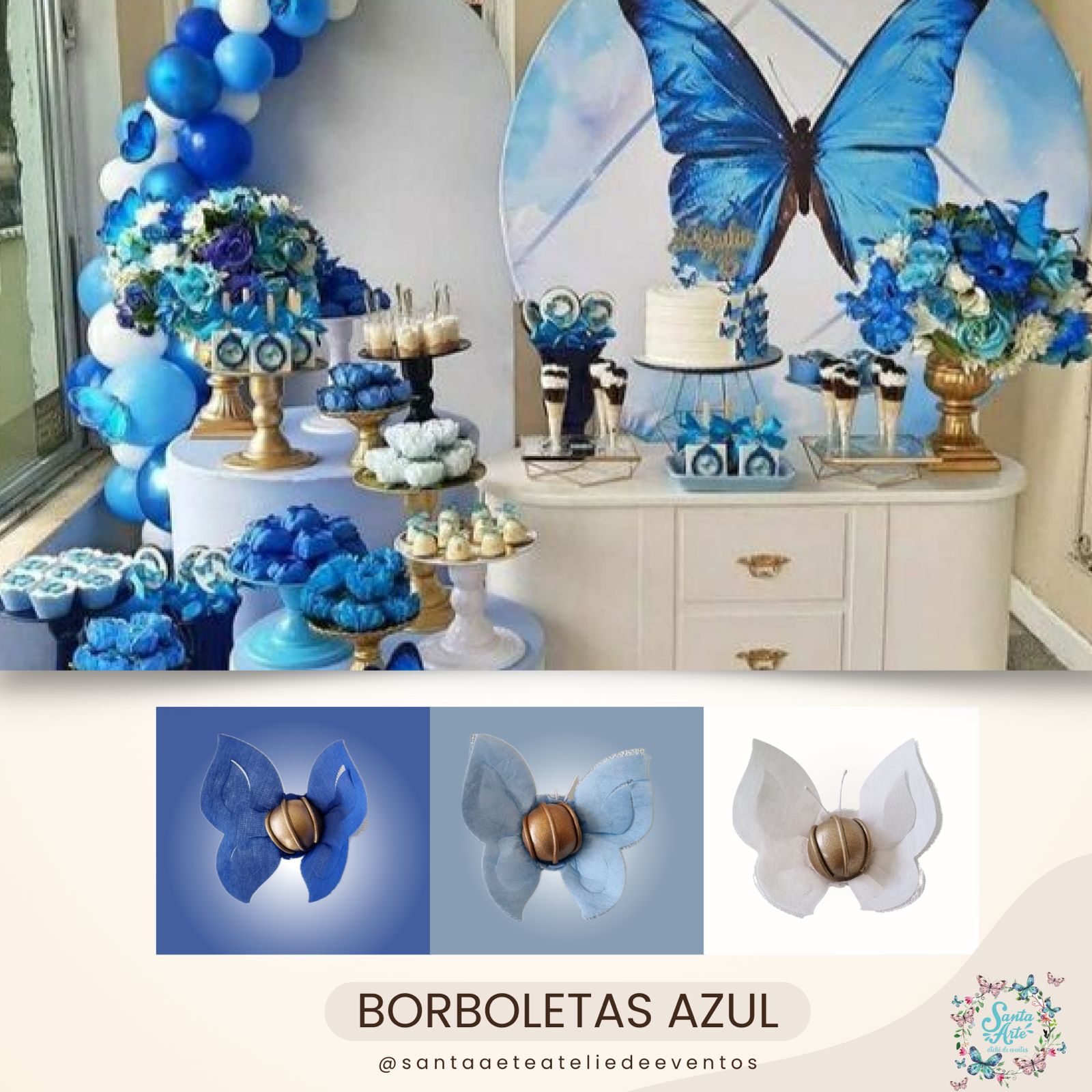 decoração de festa borboleta