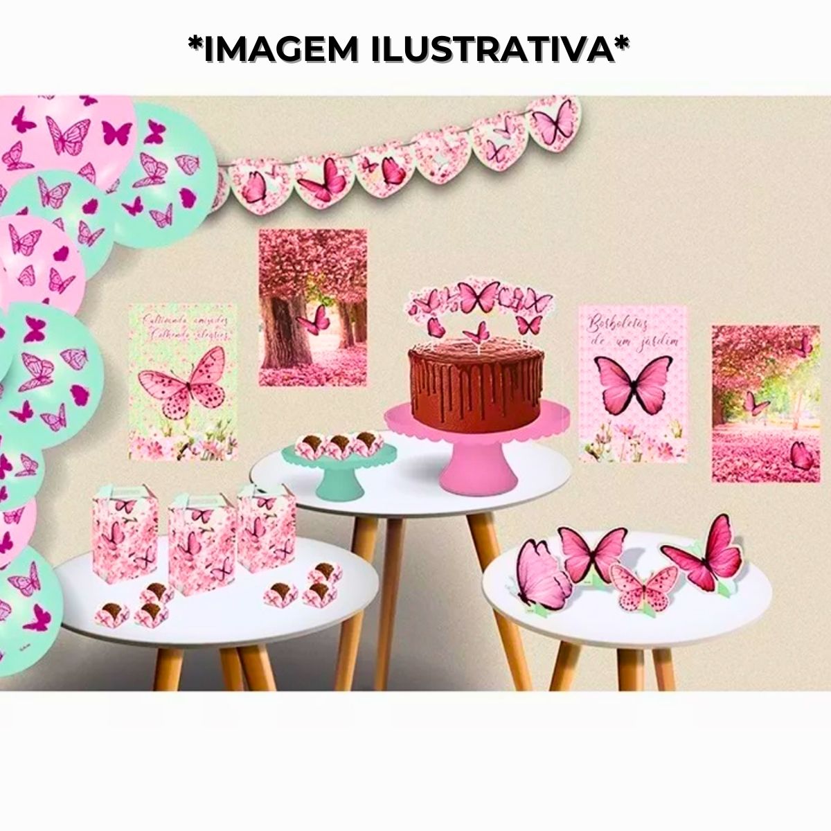 decoração de aniversário borboleta luxo