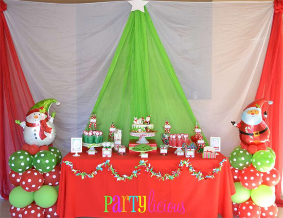 decoração de natal para festa de criança