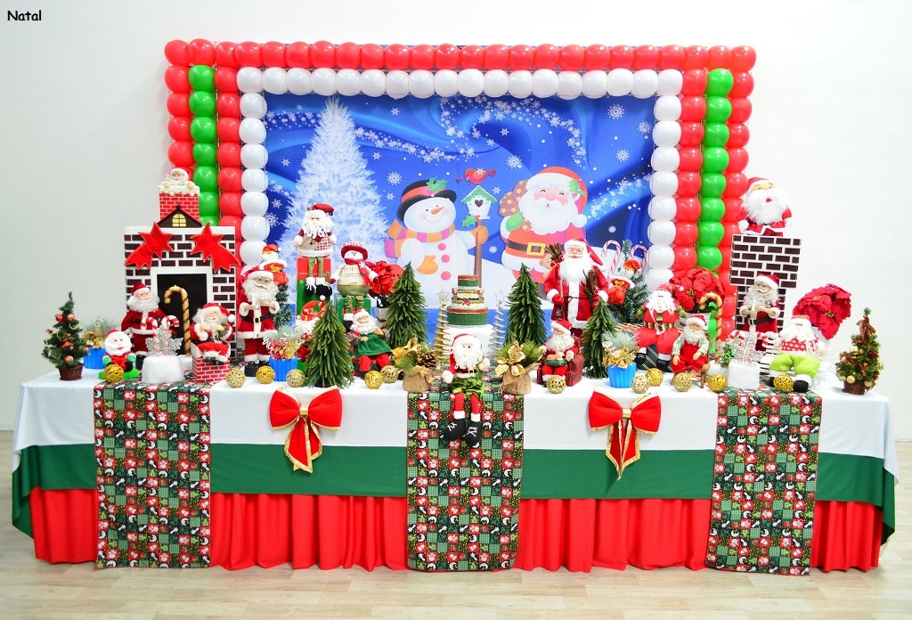 decoração de festa natalina simples e barata