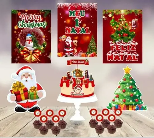 decoração de natal moderna para aniversário