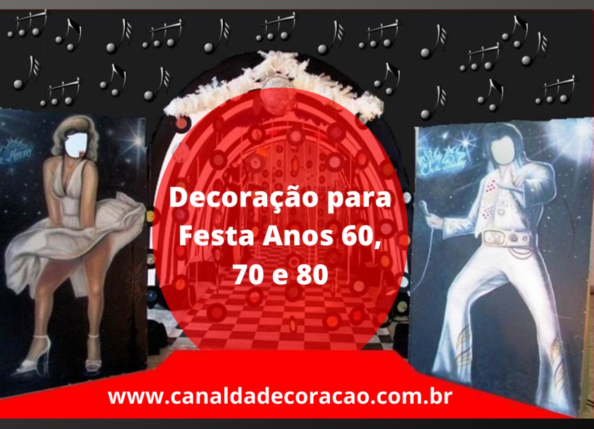 decoração de aniversário dos anos 70