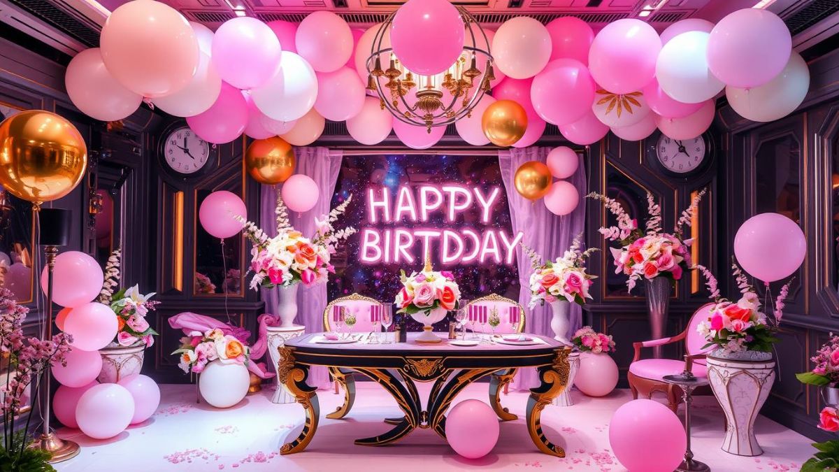 decoração de aniversário feminino