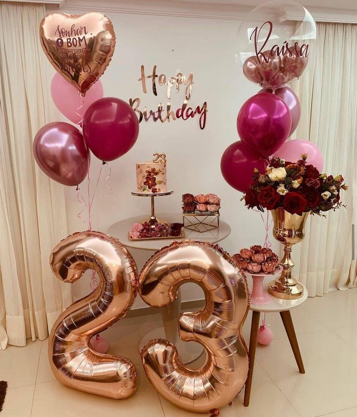 decoração de aniversário feminino simples e barato para 30 anos