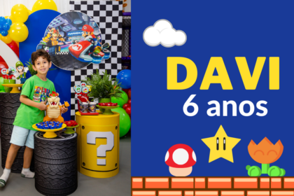 ideias criativas decoração aniversário azul simples