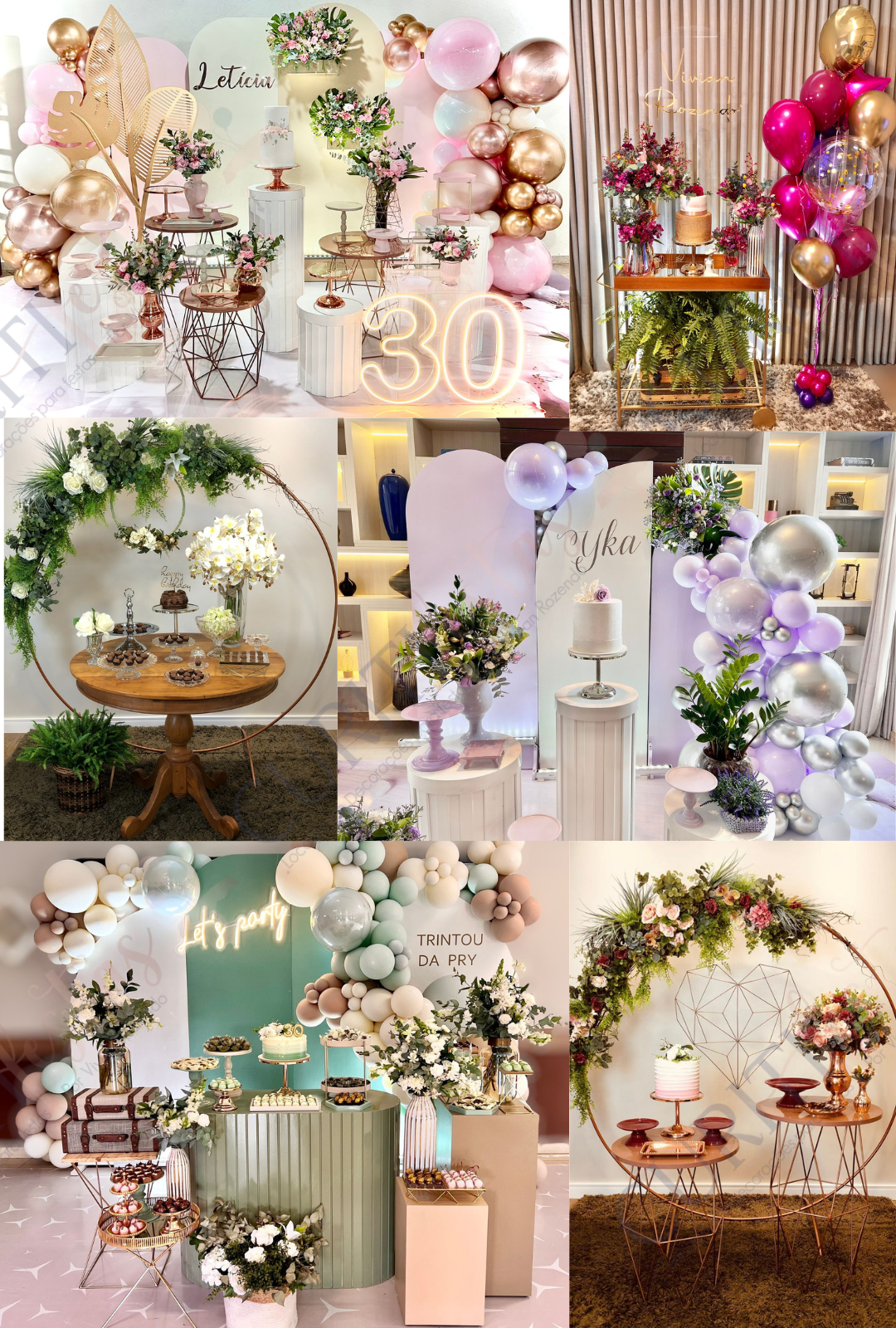 quanto custa uma decoração de aniversário simples feminina