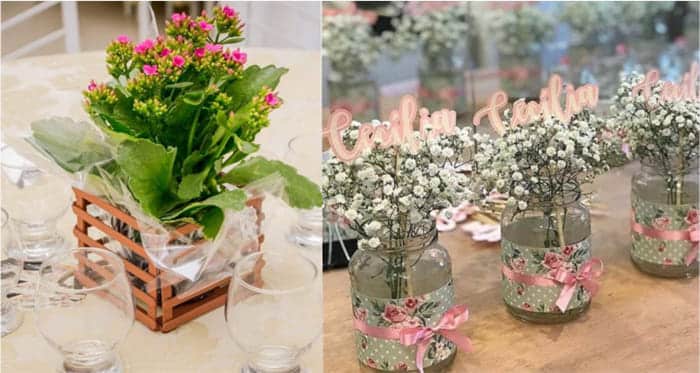 ideias de decoração de aniversário simples feminino para mesa