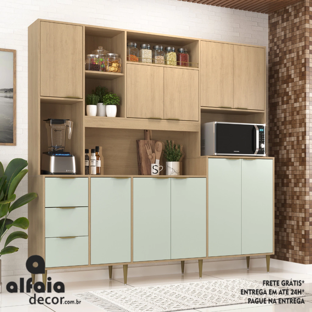 armário de cozinha branco decoração