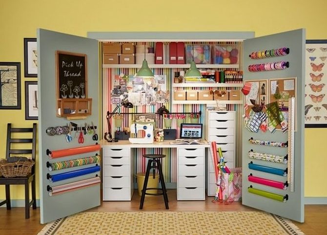 ideias de decoração para ateliê pequeno