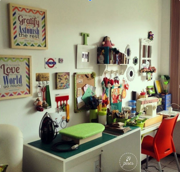 decoração de ateliê vs escritório