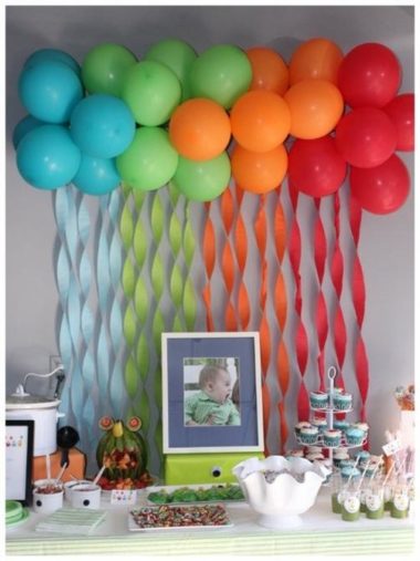 ideias de decoração com balões fáceis
