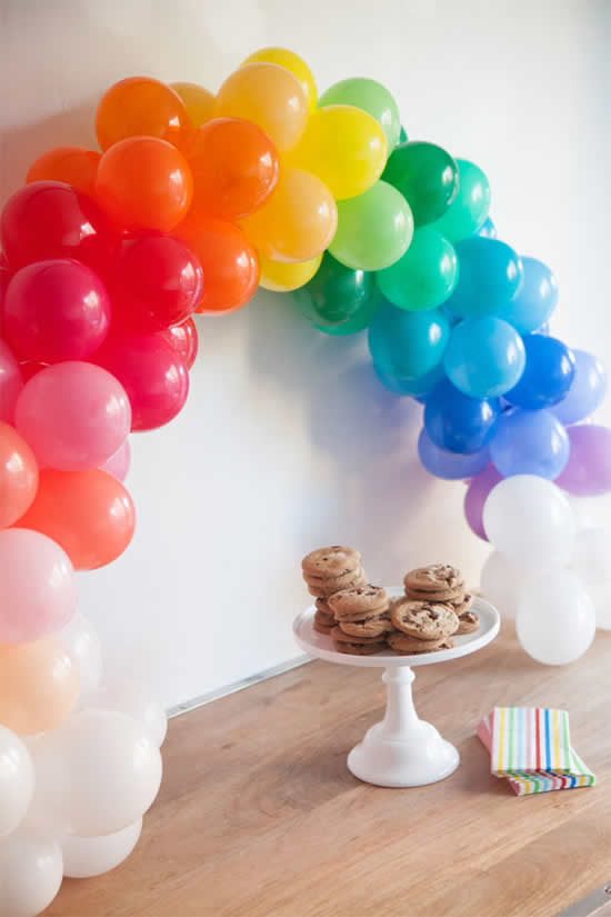 ideias de decoração com balões fáceis