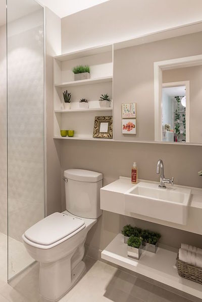 decoração banheiro pequeno e barato