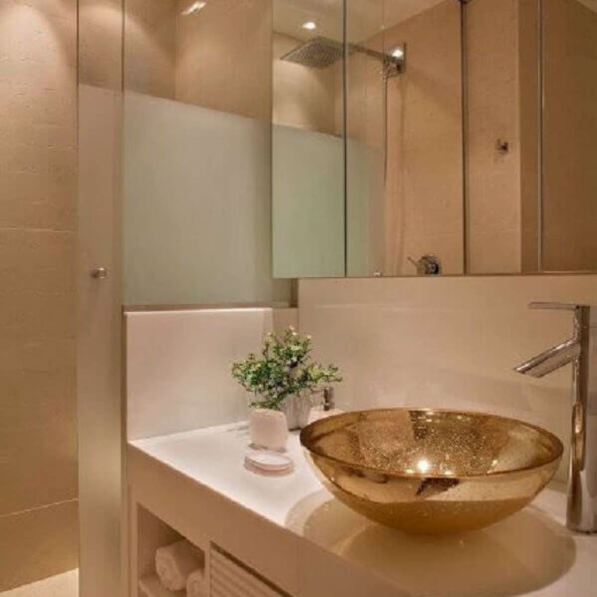 inspiração decoração banheiro pequeno moderno