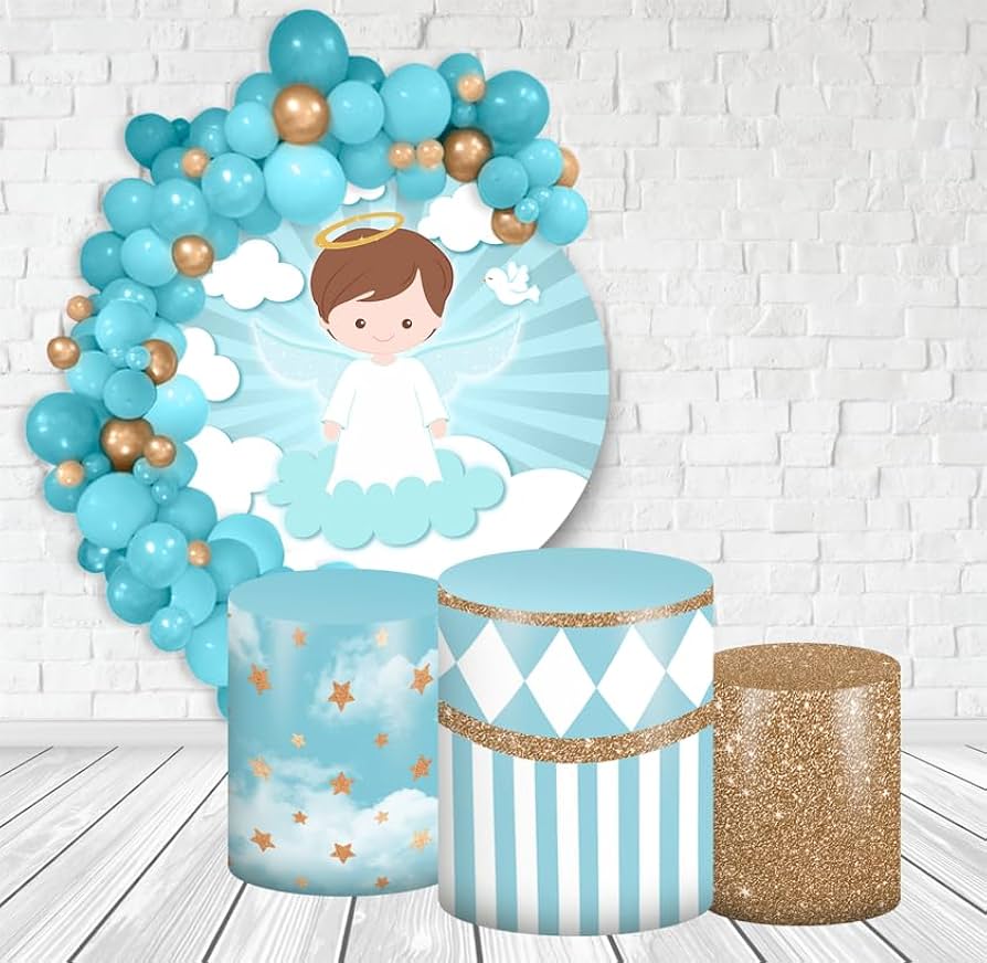 decoração batizado mesa principal