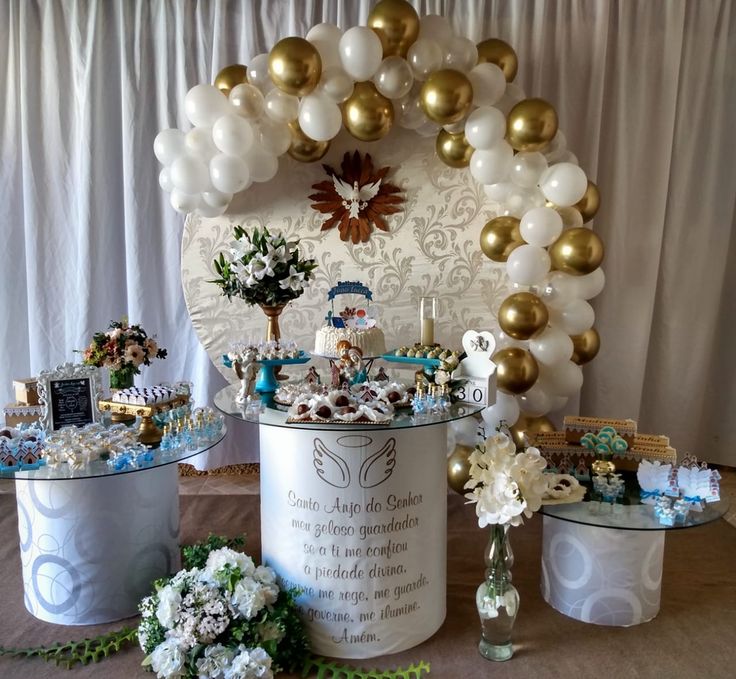 decoração batizado em salão
