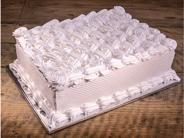 bolo branco para batizado