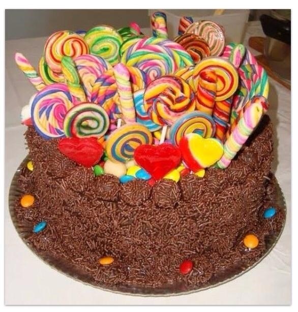 ideias bolo aniversário criança chocolate