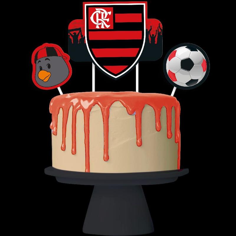 decoração de bolo do flamengo